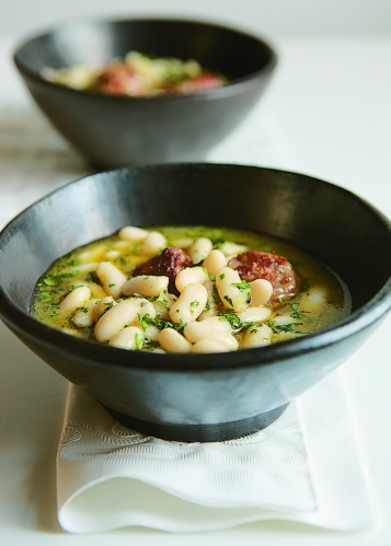 white bean soup with sausage